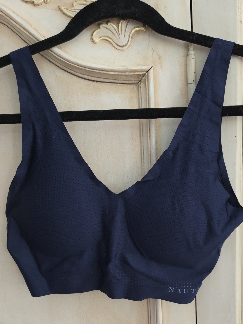 Nautica Navy Wireless Support Sports Bra